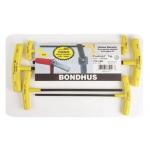 Bondhus Set of 6 Balldriver T-Handles with ProHold Tip (Inch)