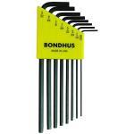 BONDHUS Hex End L-Wrench Set with ProGuard finish
