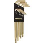 Bondhus Ball End L-Wrench Set with GoldGuard finish