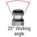 BONDHUS Ball End inserts into a screw at a 25 degree angle and allows tool to work in hard to reach places