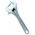 Adjustable wrench with super wide opening - chrome finish